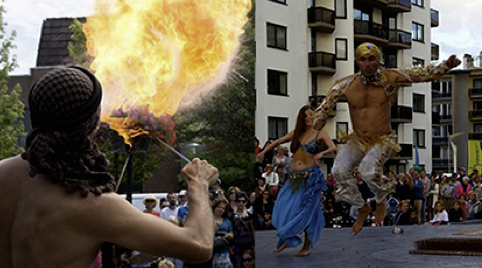 Slangendans voor Medusa Themafeest