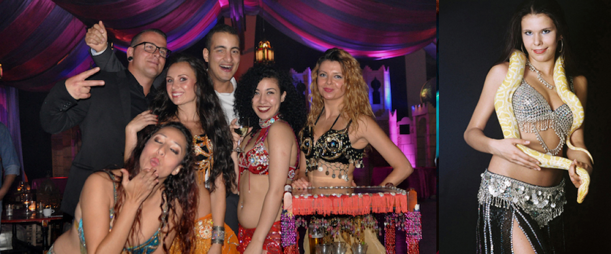 Slangendans voor Medusa Themafeest